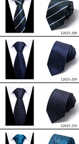 Tie For Men Gravatas Wholesale Fashion 7.5 cm Luxury Necktie Dark Grey Wedding Accessories Dot Man Fit Workplace