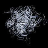 New 200 Pcs Child Baby Gum Transparent TPU Disposable Elastics Hair Bands Girls Ponytail Holder Rubber Bands Hair Accessories