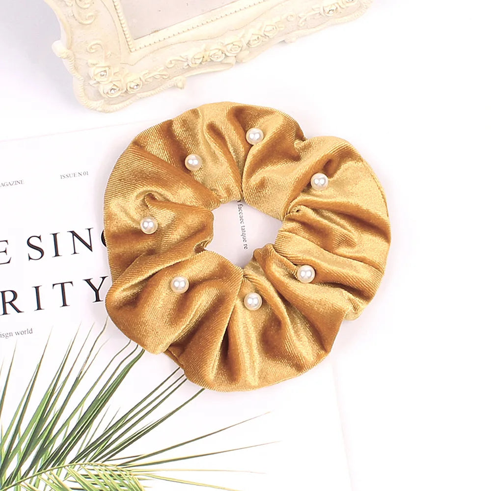 Velvet Scrunchie Women Girls Elastic Hair Rubber Bands Accessories Gum For Women Tie Hair Ring Rope Ponytail Holder Headdress