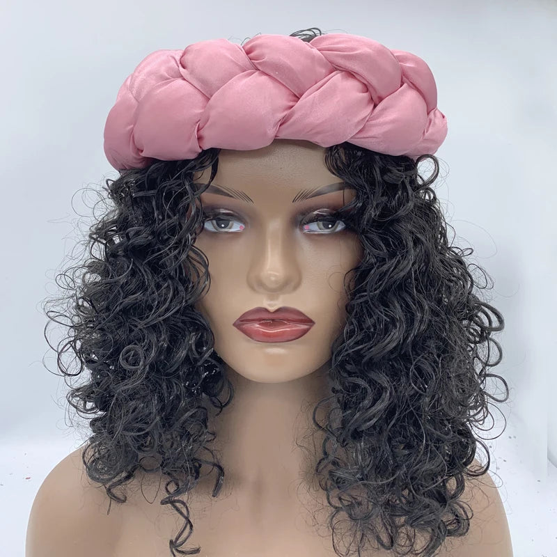 Latest Exaggerated Satin Twist Braids Headband Handmade African Headtie Nigerian Wedding Gele Women Turbans Ladies Head Wraps