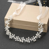 Wedding Headbands For Women Bride Handmade Crystal Rhinestone Tiaras Silver Color Hairbands Hair Accessories Queen Headband Gift