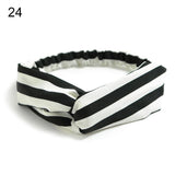 New Fashion Women Girls Bohemian Hair Bands Print Headbands Vintage Cross Turban Bandage Bandanas HairBands Hair Accessories
