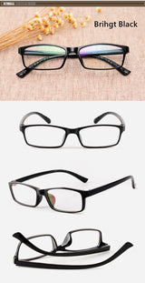 Men's And Women's Finished Myopia Glasses TR90 Frames And Aspherical Anti Blue Ray Photochromic Lenses SPH 0~-6.00 CYL 0~-2.00