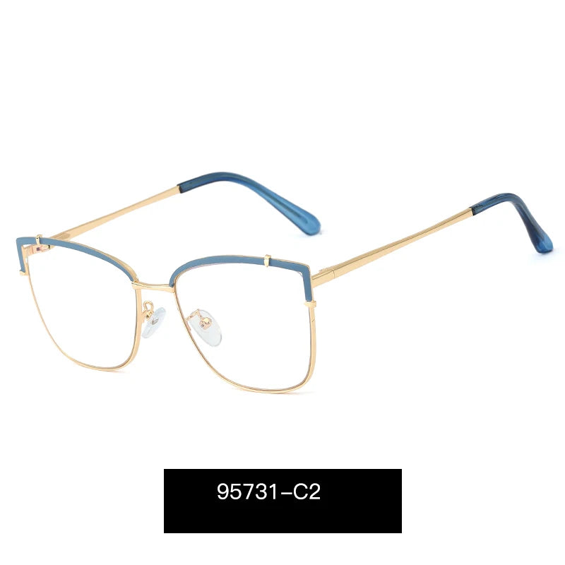 Blue Light Blocking Glasses Frame New Eyewear Prescription Female Eyeglasses Optical Women Spectacles UV400 Anti-Reflective