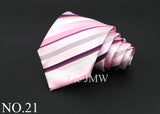 Classic Silk Men Tie Plaid Stripe Floral Ties Formal Wear Business Suit Jacquard Necktie Wedding Party Gift Daily Accessories