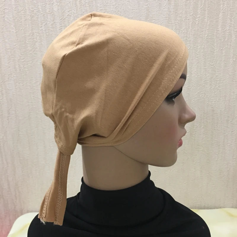 Full Cover Inner Muslim Cotton Hijab Cap Islamic Head Wear Hat Underscarf Bone Bonnet Turkish Scarves Muslim Headcover