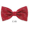 JEMYGINS Christmas Bow Ties for Mens Shirt  Snowflake Christmas Tree Pattern Men Silk Bow Tie  Christmas Party Gift