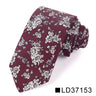 New Floral Tie For Men Women Skinny Cotton Neck Tie For Wedding Casual Mens Neckties Classic Suits Flower Print Neck Ties Cravat