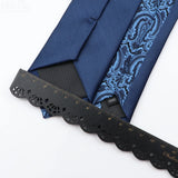 Fashion Jacquard 6cm Blue Red Necktie Floral Plaid Patchwork Polyester Male Skinny Party Business Tie Shirt Suit Accessory Gift