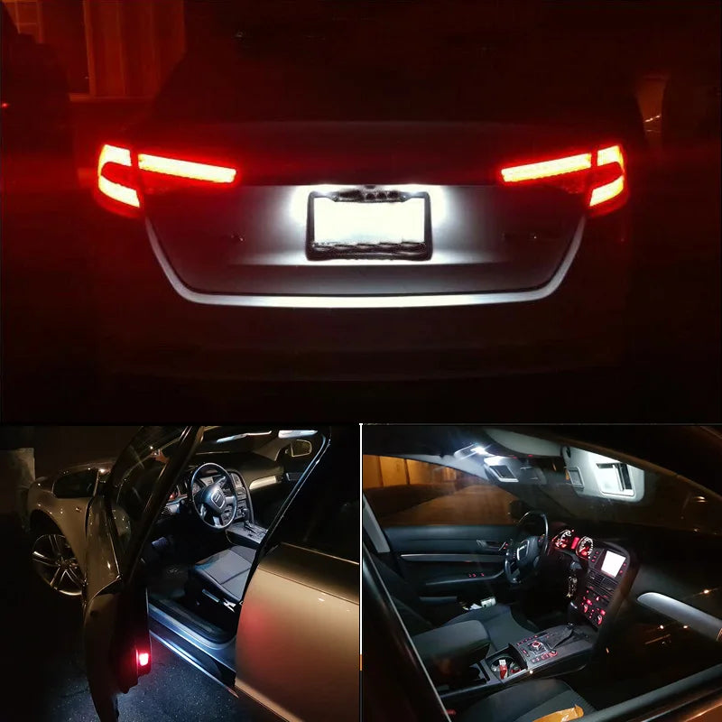 14Pcs Canbus LED Interior Vanity Mirror Roof Light Kit For Mini R56 Cooper One JCW 2007 2008 2009 2010 2011 2012 2013 Car Bulbs