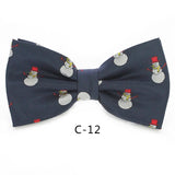 JEMYGINS Christmas Bow Ties for Mens Shirt  Snowflake Christmas Tree Pattern Men Silk Bow Tie  Christmas Party Gift