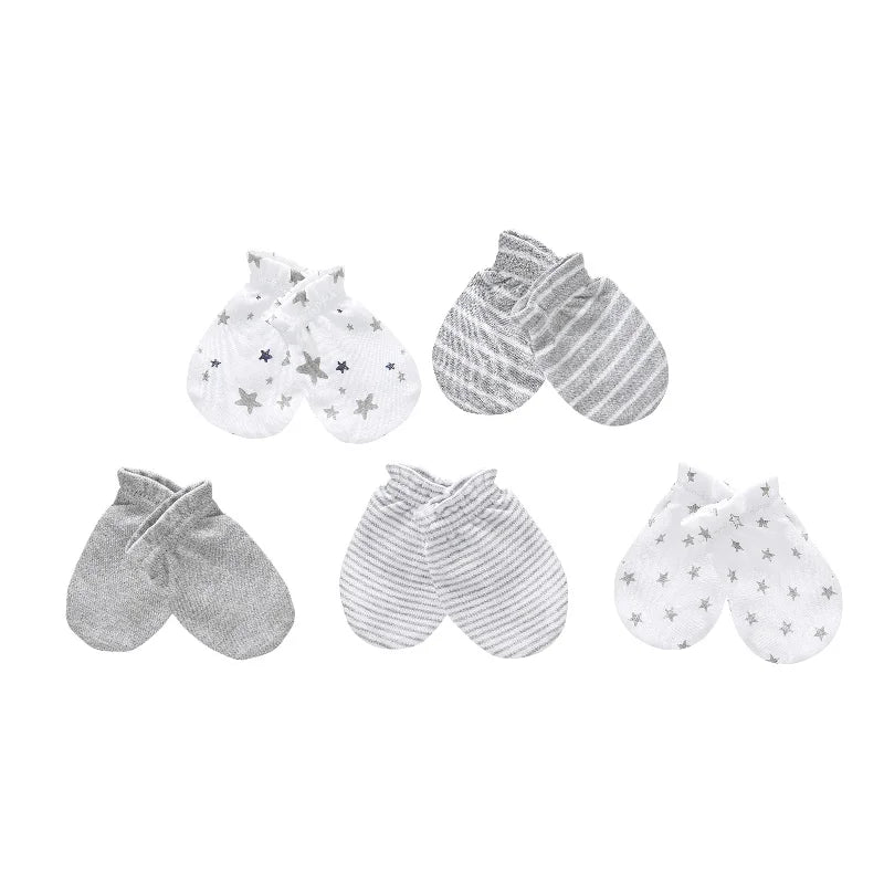 Newborn Baby Hat and Mittens Girl Boy Cap Comfy Infant Hat & Gloves Cotton Toddler Baby Accessorise For 0-6M