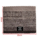 Winter Scarf for Men Fleece Ring Bandana Knitted Warm Solid Scarf Women Neck Warmer Thick Cashmere Hot Handkerchief Ski Mask