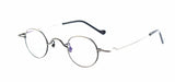 Titanium Glasses Super Small Oval Full Rim Eyeglass Frames Men Women Optical Prescription Lightweight Earwear