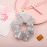 Metallic Laser Elastic Hair Band for Girls Shiny Transparent Scrunchies for Hair Rubber Ties Ponytail Holder Solid Stretch