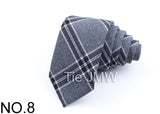 New Soft TR Fabric Polyester Ties For Men Skinny Plaid Business Tie Wedding Dress Butterfly Designer Daily Neckwear Accessories