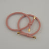 10PCS 5mm Knotted Twilled Elastic Hair Bands Golden Ends Hair Ties for fashion girls elasticity ponytail holders hair scrunches