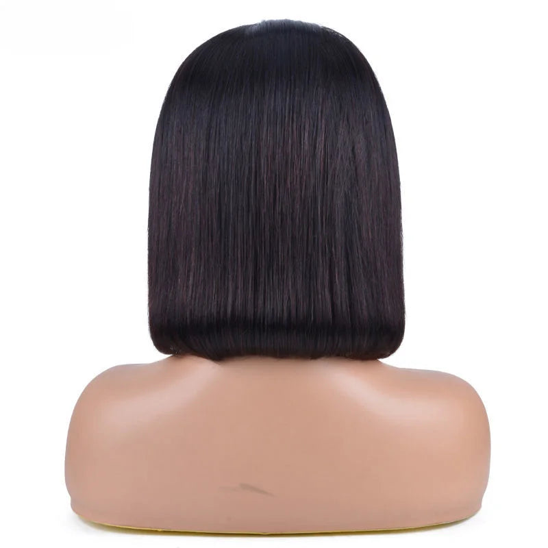 Short Bob Headband Glueless Wig Peruvian Straight Human Hair