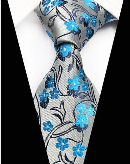 New Design Paisley Plaid Jacquard Woven Silk Mens Ties Neck Tie 8cm Striped Ties for Men Business Suit Business Wedding Party