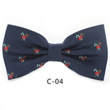 JEMYGINS Christmas Bow Ties for Mens Shirt  Snowflake Christmas Tree Pattern Men Silk Bow Tie  Christmas Party Gift