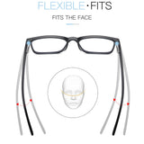 2025 Trending Blue Light Blocking Men's Glasses Gaming TR90 Matte Black Anti Ray Eyeglasses Computer Transparent Fashion Eyewear