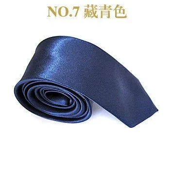 2019 Tie for Men women Slim Tie Solid color Necktie Polyester Narrow Cravat Party Formal Ties Fashion mens ties camisas mujer