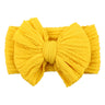 Solid Cable Bow Baby Headband for Child Nylon Layers Headwear Kids Elastic Turban Headwraps Newborn Boys Girls Hair Accessories