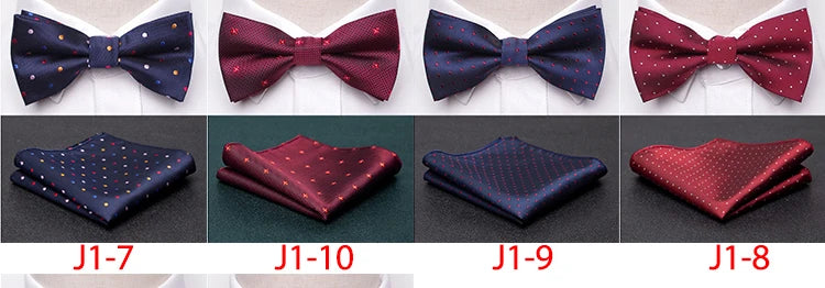 Men Bowtie Cravat Set Fashion Butterfly Party Wedding Ties Girls Business Jacquard Bow Tie Men Bowknot Wholesale Accessories