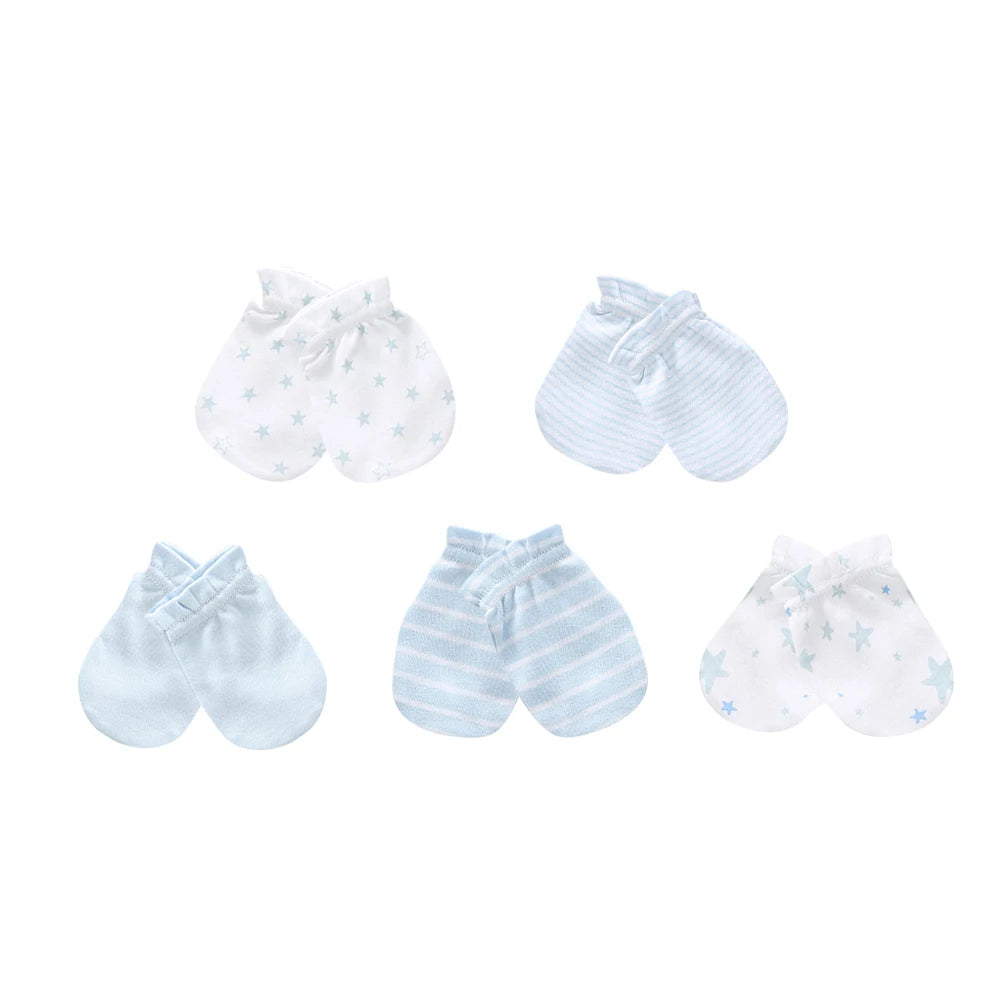 Newborn Baby Hat and Mittens Girl Boy Cap Comfy Infant Hat & Gloves Cotton Toddler Baby Accessorise For 0-6M