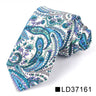 New Floral Tie For Men Women Skinny Cotton Neck Tie For Wedding Casual Mens Neckties Classic Suits Flower Print Neck Ties Cravat