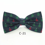 JEMYGINS Christmas Bow Ties for Mens Shirt  Snowflake Christmas Tree Pattern Men Silk Bow Tie  Christmas Party Gift