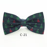 JEMYGINS Christmas Bow Ties for Mens Shirt  Snowflake Christmas Tree Pattern Men Silk Bow Tie  Christmas Party Gift