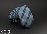 Men Jacquard Woven Tie Classic Plaid Striped Ties Fashion Polyester Necktie For Wedding Business Party Suit Dress Gravatas Gift