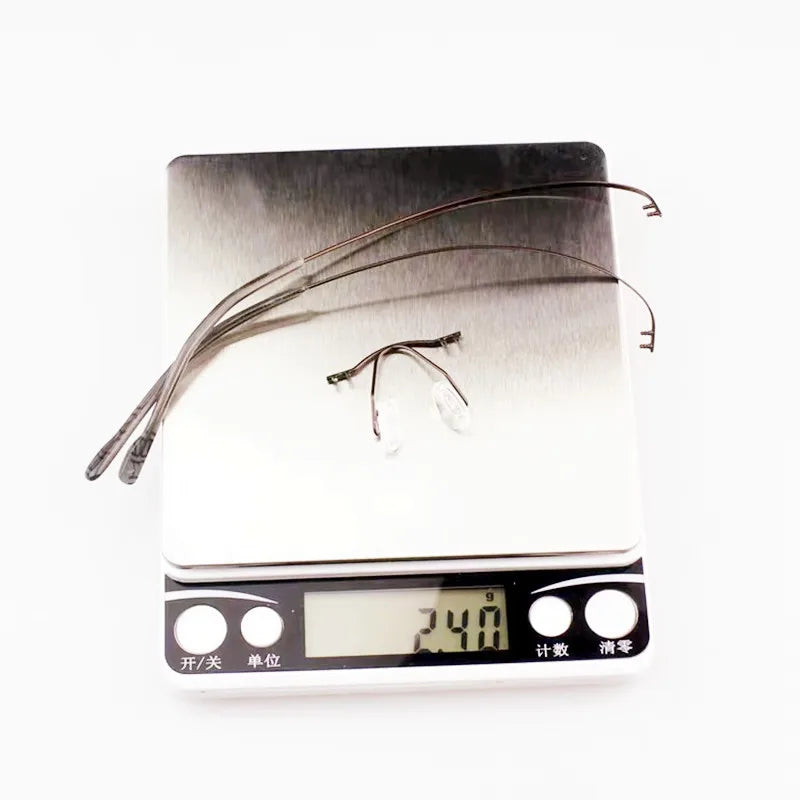 Pure Titanium Eyeglasses Rimless flexible Optical Frame Prescription Spectacle Frameless Glasses Eye glasses 010 Line Temple