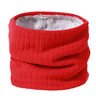 Winter Scarf for Men Fleece Ring Bandana Knitted Warm Solid Scarf Women Neck Warmer Thick Cashmere Hot Handkerchief Ski Mask