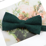 Mens Super Soft Downy Suede Parent-Child Bowtie Set Macarons Solid Color Classic Design Cute Butterfly Red Green Blue Pink Tie