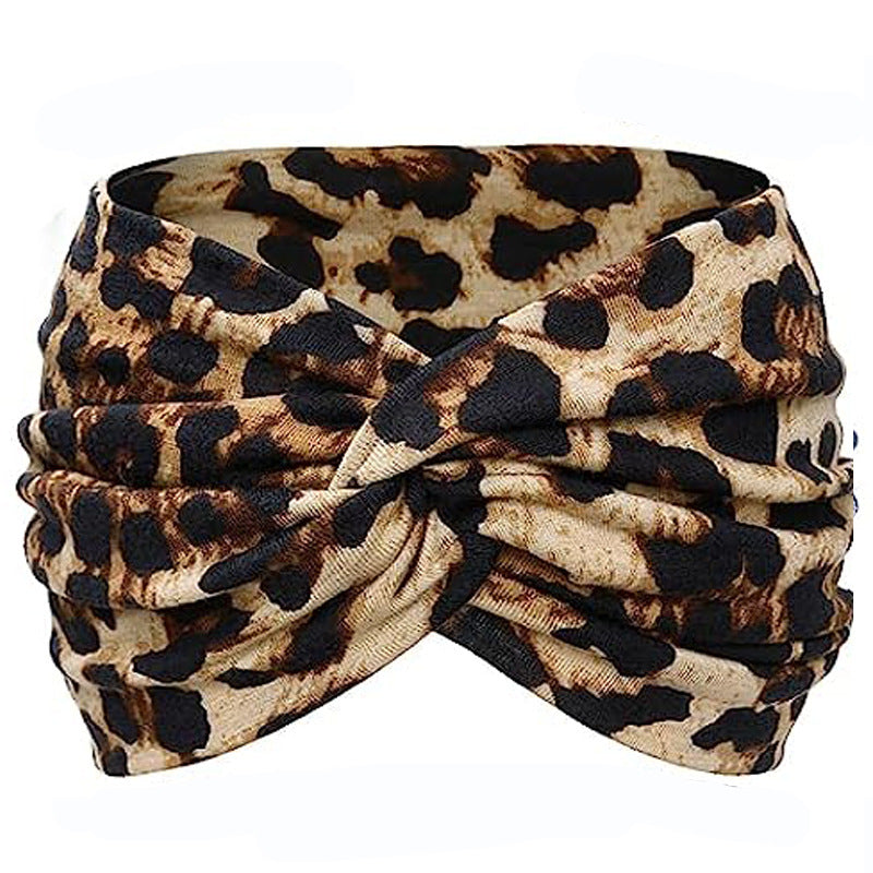 Twisted Wide Headbands for Women Extra Large Turban Workout Headband Fashion Yoga Hair Bands Boho Twisted Thick Hair Accessories