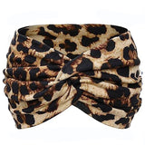 Twisted Wide Headbands for Women Extra Large Turban Workout Headband Fashion Yoga Hair Bands Boho Twisted Thick Hair Accessories