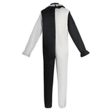 Terrifierr Cosplay Costume Female/Male Horror Carnival Party Skin-Tight Black White Killer Clowns Jumpsuit for Halloween Costume