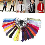 Kid Tie Solid classic NEW Ties Gift Fashion Wholesale Neckties Color Business Cravat Wedding Party Formal FA117