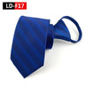 HUISHI Striped Plaid Print Neck Ties For Men Wedding Party Lazy Zipper Tie Fashion Business Necktie Male Suit Accessori Cravats