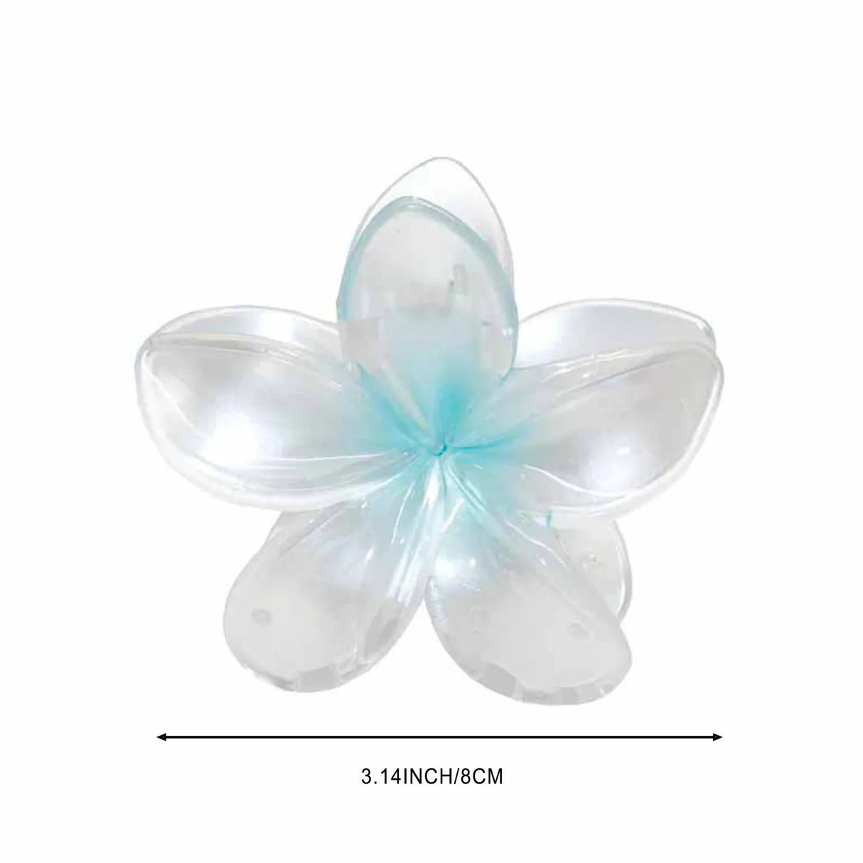 Gradient Flower Hair Clip Beach Hairpins Flower Claw Clips Hawaiian Style Headwear Summer Flower Hairpins Girls Hair Accessories