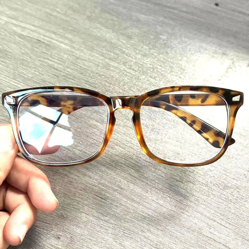 Trending Blue Light Blocking Men's Glasses Gaming TR90 Matte Black Anti Ray Eyeglasses Computer Transparent Fashion Eyewear