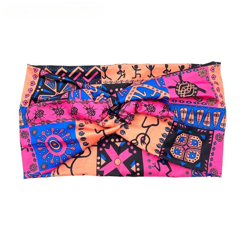 headband Boho print headband Elastic headband hijab