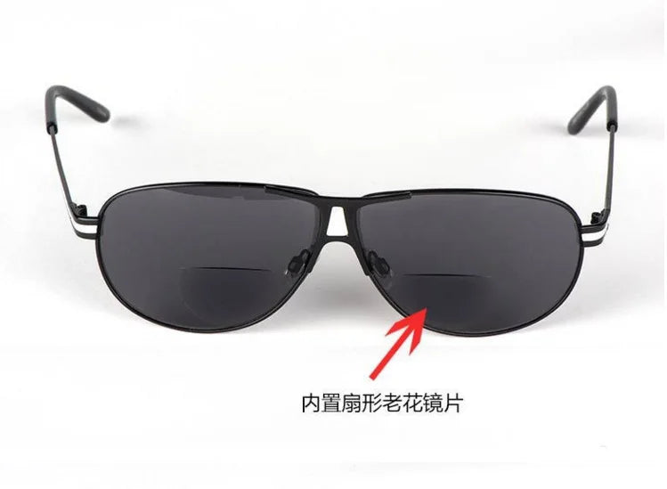 Double Lens Sunglasses and Reading Glasses Dual Function Glasses Metal Eyeglass Frame Sunglasses