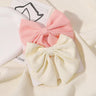2pcs/set 4.5" Cheer Bow Hair Clip for Kids Lovely Grosgrain Ribbon Hairgripes Girls Delicate Bowknot HairPins Baby Headwear Set