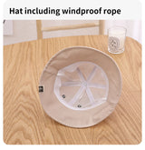 Cute Bear Baby Bucket Hat With Ears Boy Girl Cotton Kids Sun Hat Outdoor Summer Child Panama Cap