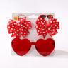 3Pcs/set Cute Solid Kids Dot Hairpin Colorful Heart Sun Glasses Set Girls Boutique Bowknot Hair Clips Children Hair Accessories