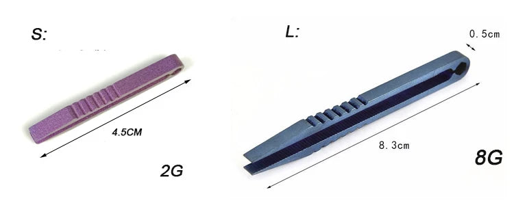 Titanium TC4 Clip Tweezers Pick Up Clamping EDC Multipurpose Gadget Professional Camp Outdoor Pocket Maintenance Tool 6 Colors