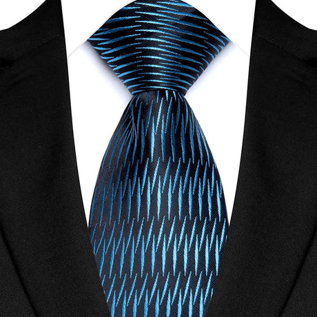 New Men's Classic Plaid Tie Luxury Dot 8cm Jacquard Neck Tie Necktie For Men Business Wedding Party Daily Wear Accessory